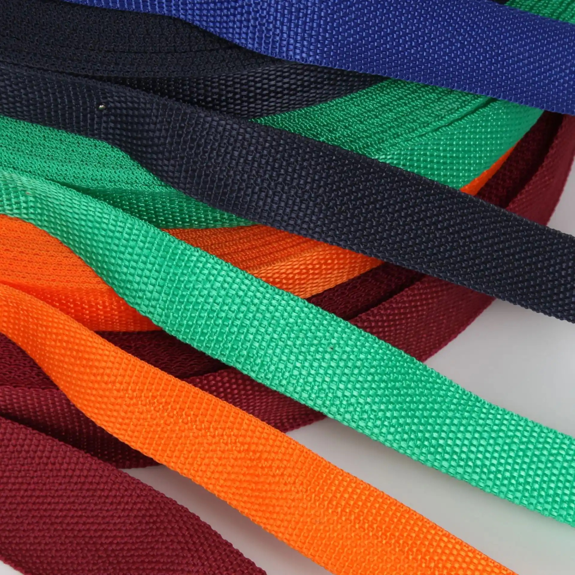 Weatherproof UV-resistant outdoor webbing for camping, climbing, and hiking gear